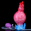 7 Inch Red Inflatable Knot Squirting Dildo