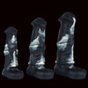 Soft Silicone 7 Inch Zebra Horse Cock Sleeve