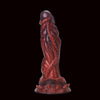 8 Inch Red Textured Fantasy Dragon Dildo