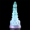 Blue Curved Spikes Fantasy Monster Dildo