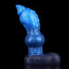 8 Inch Blue Cone Dog Knot Dildo